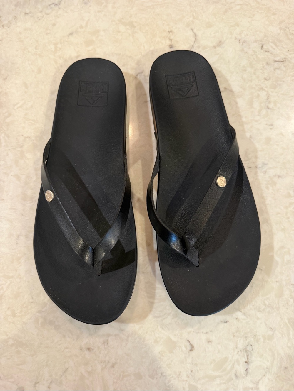 Women’s Reef Black Flip Flop Sandals - Sleek Everyday Comfort